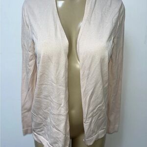 Pink Open Front Lightweight Ann Taylor Loft Size S